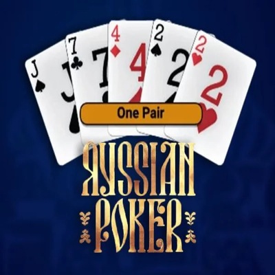 Russian Poker slot logo by OneTouch Games at Europa Casino  ZA