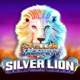 Stellar Jackpots with Silver Lion logo by Lightning Box Game at Europa Casino  ZA